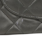 Chanel Shoulder Bag Quilted Lambskin Black Gold — view 8