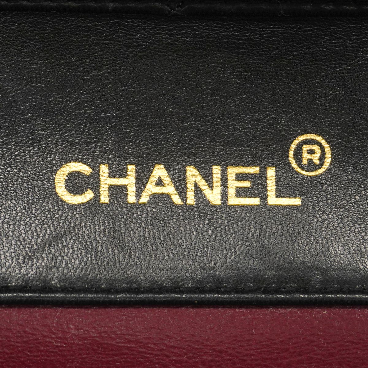 Chanel Shoulder Bag Quilted Lambskin Black Gold — view 5