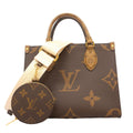 Louis Vuitton Handbag Monogram Giant Reverse On The Go PM Brown 2-Way Bag