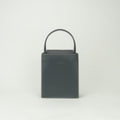 Hermes Lucy MM Tote Box Calf Chevre Graphite Gray Gold Handbag Mysore