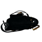 Gucci Vintage Gucci Bamboo Suede Leather Backpack Black — view 6