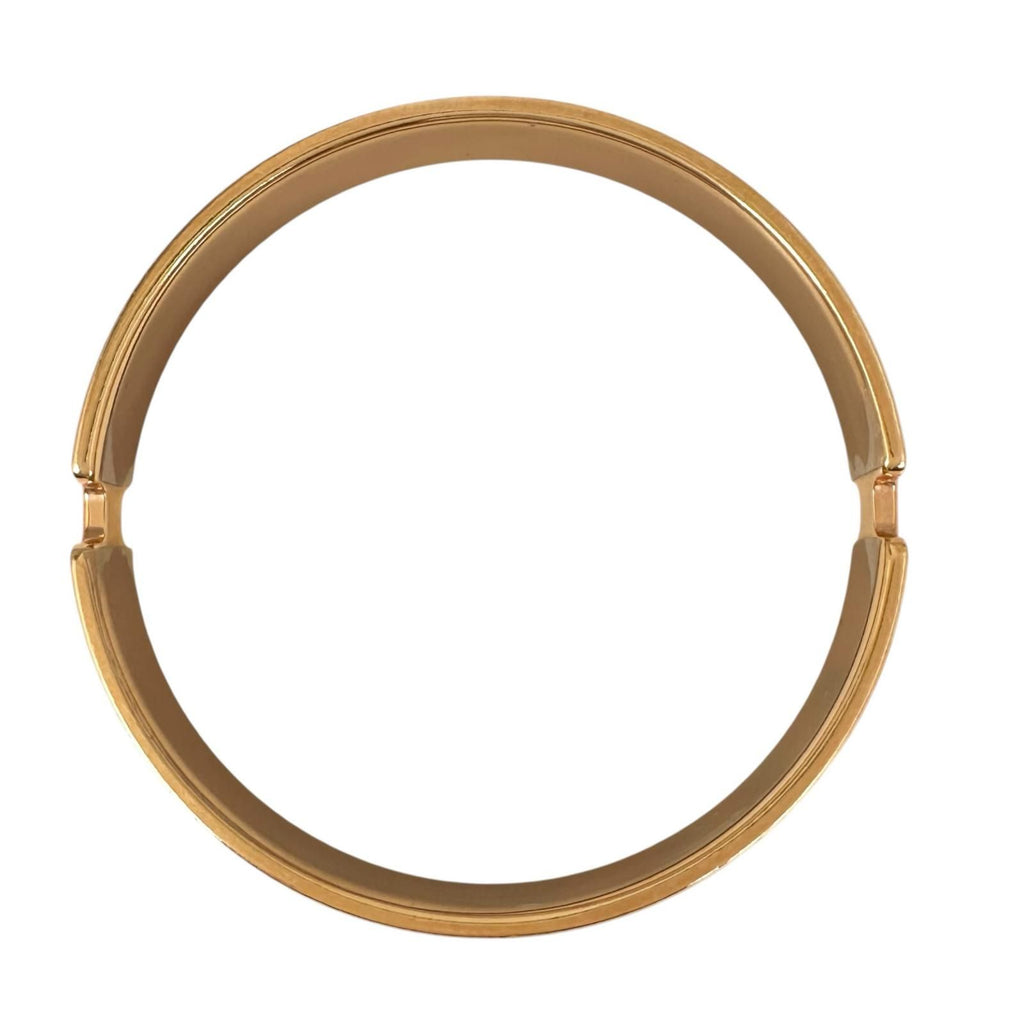 Hermes Olympe Bangle Metal Rose Gold Bracelet — view 3