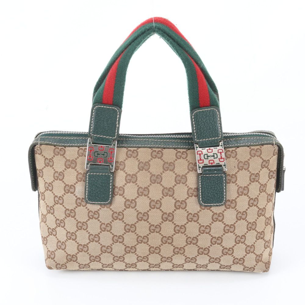 Gucci GG Canvas Sherry Line Horsebit Leather Tote Bag — view 3