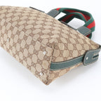 Gucci GG Canvas Sherry Line Horsebit Leather Tote Bag — view 5