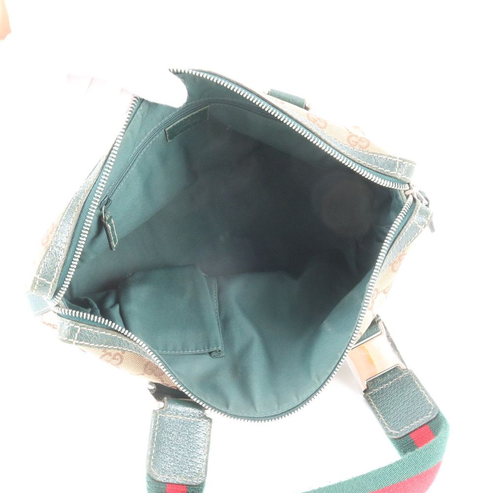 Gucci GG Canvas Sherry Line Horsebit Leather Tote Bag — view 7