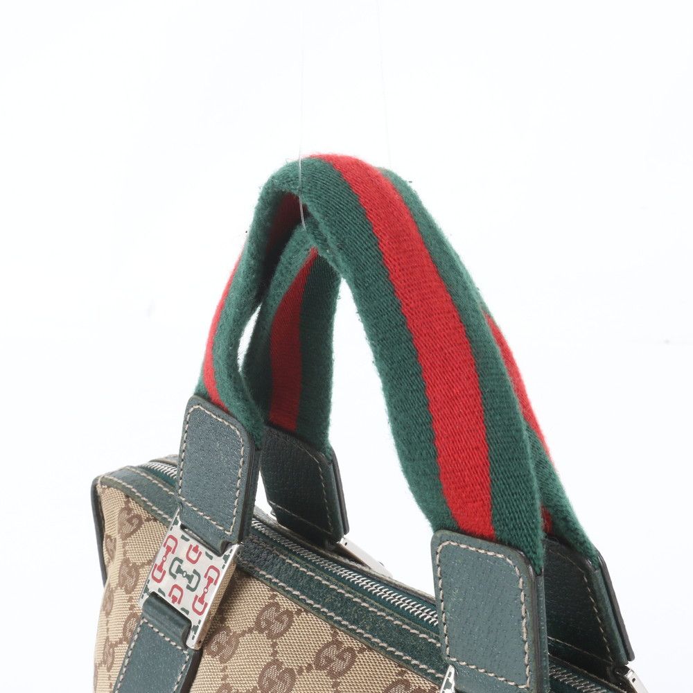 Gucci GG Canvas Sherry Line Horsebit Leather Tote Bag — view 2