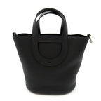 Hermes in the Loop 23 Taurillon Clemence Swift Handbag Black