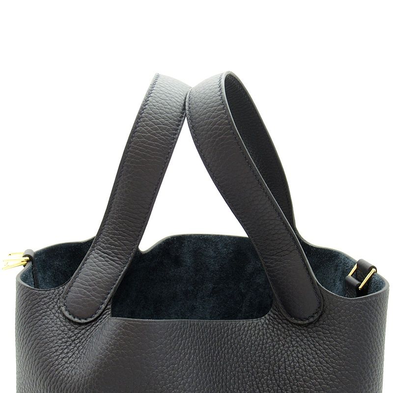 Hermes Picotin Lock MM Taurillon Clemence Veau Handbag — view 2