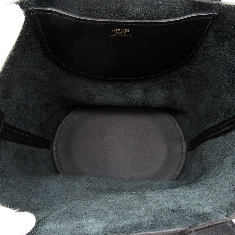 Hermes in the Loop 18 Taurillon Clemence Swift Handbag Black — view 7