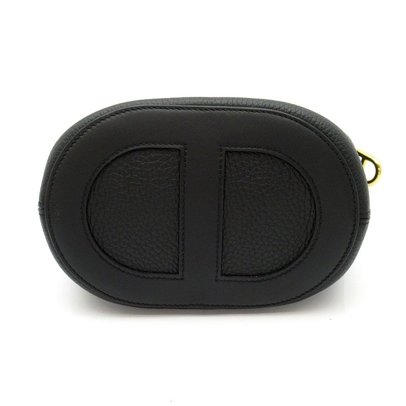 Hermes in the Loop 18 Taurillon Clemence Swift Handbag Black — view 6
