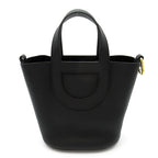 Hermes in the Loop 18 Taurillon Clemence Swift Handbag Black
