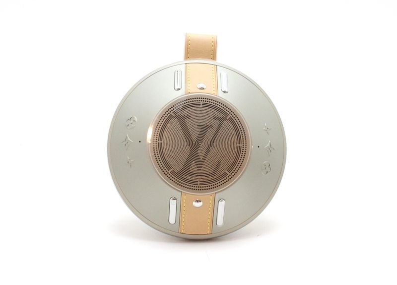 Louis Vuitton Nanogram Speaker Copper Silver Audio Equipment Calfskin Messenger — view 2