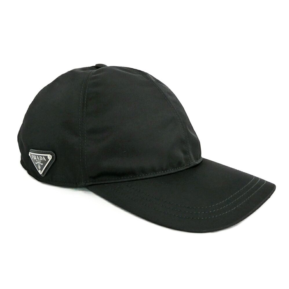 Prada Re-Nylon Baseball Cap Black Nylon XL 61 Hat