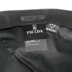 Prada Re-Nylon Baseball Cap Black Nylon XL 61 Hat — view 8