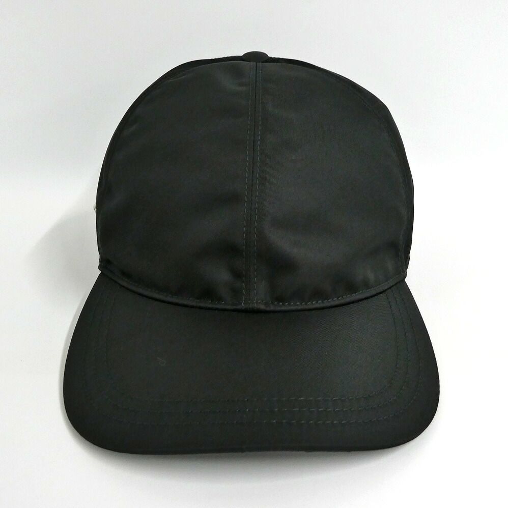 Prada Re-Nylon Baseball Cap Black Nylon XL 61 Hat — view 3