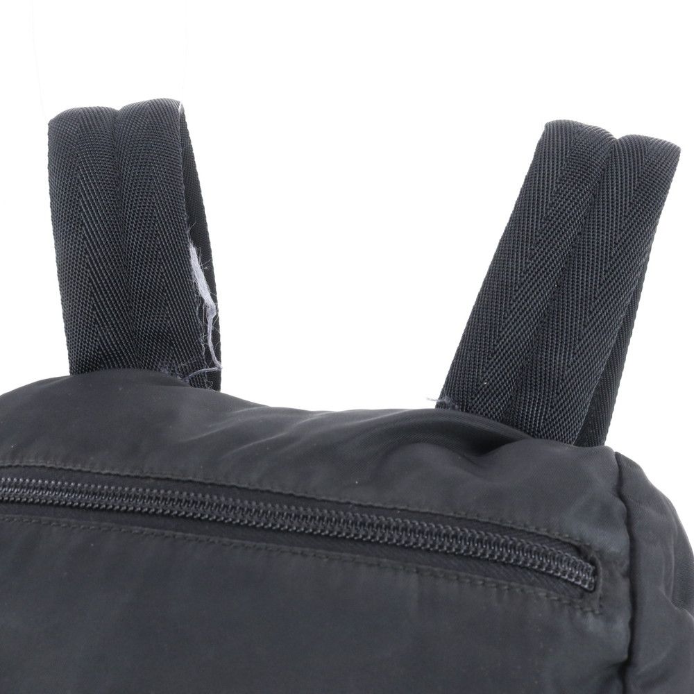 Prada Tessuto Nylon Triangle Logo Leather Backpack — view 2