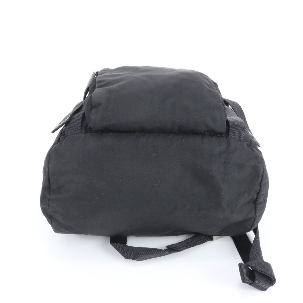 Prada Tessuto Nylon Triangle Logo Leather Backpack — view 5