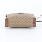 Gucci Micro GG Leather Canvas Shoulder Bag Crossbody Hand — view 6