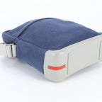 Prada Sports Mesh Leather Nylon Shoulder Bag Crossbody Messenger Navy — view 5