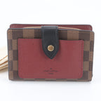 Louis Vuitton Damier Portefeuille Juliette Leather Bifold Wallet