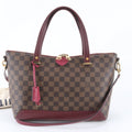 Louis Vuitton Damier Hyde Park Leather 2-Way Tote Bag Crossbody Shoulder