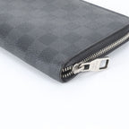 Louis Vuitton Damier Graphite Zippy Organizer Leather Wallet Zip Around — view 4