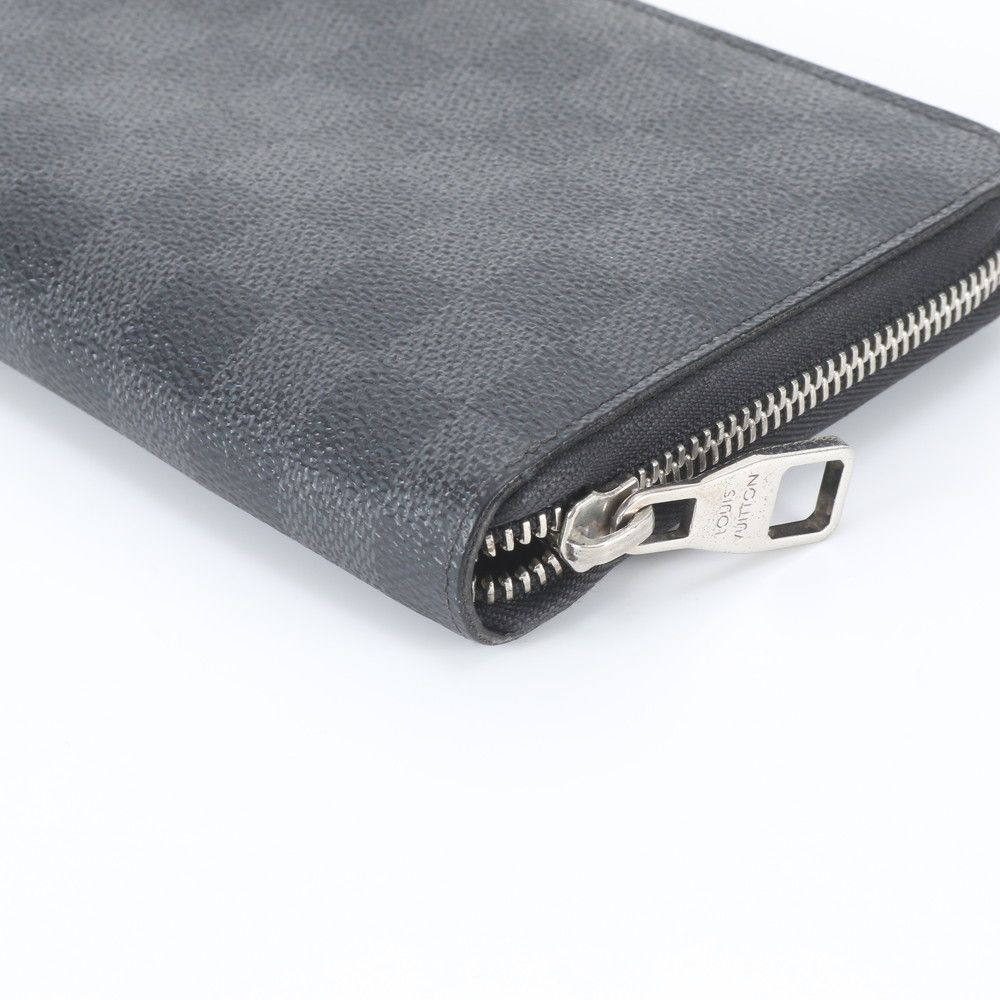 Louis Vuitton Damier Graphite Zippy Organizer Leather Wallet Zip Around — view 4