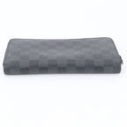 Louis Vuitton Damier Graphite Zippy Organizer Leather Wallet Zip Around — view 5