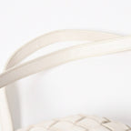 Bottega Veneta Handbag Intrecciato White Gold Leather — view 7