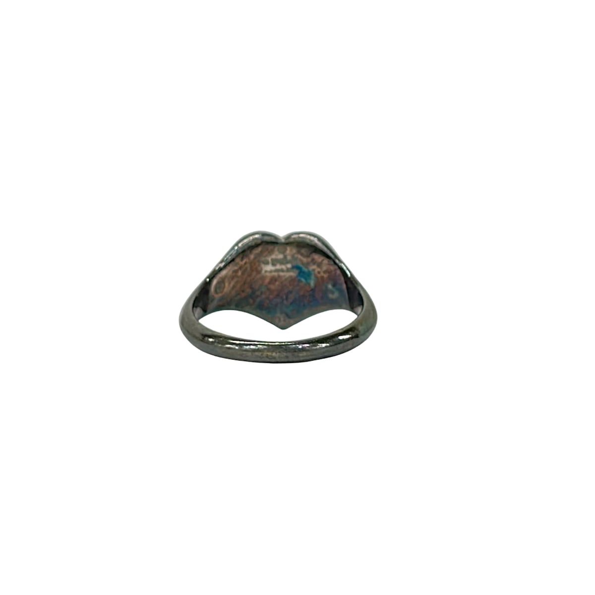 Gucci Ring Interlocking G Silver Red Heart — view 3