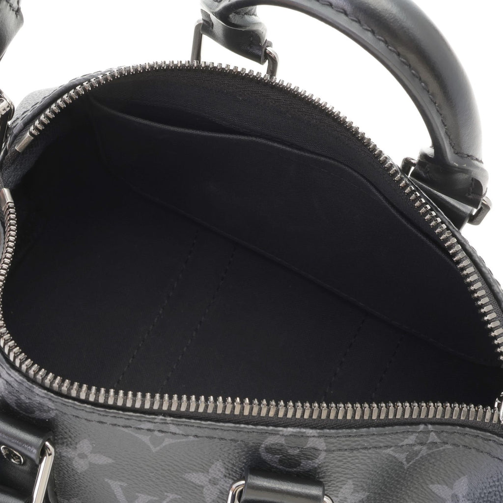 Louis Vuitton Keepall Bandouliere 25 Monogram Eclipse Reverse Boston Bag Black — view 6