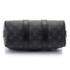 Louis Vuitton Keepall Bandouliere 25 Monogram Eclipse Reverse Boston Bag Black — view 4