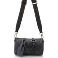 Louis Vuitton Keepall Bandouliere 25 Monogram Eclipse Reverse Boston Bag Black