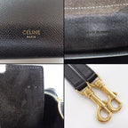 Celine Shoulder Bag Micro Black Calfskin Gold — view 6