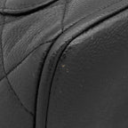 Chanel Tote Reissue Caviar Leather Black Silver CC Logo Shoulder Bag — view 4