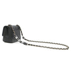 Chanel Shoulder Bag Choco Bar Mini Chain Lambskin Black Gold CC Logo Cube — view 2