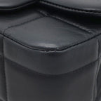Chanel Shoulder Bag Choco Bar Mini Chain Lambskin Black Gold CC Logo Cube — view 4
