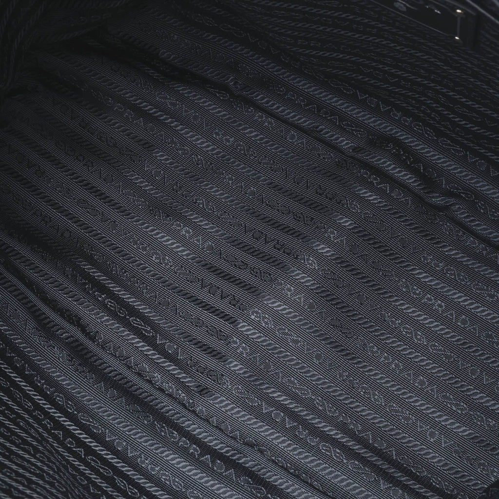 Prada 2-Way Bag Navy Nylon Leather Shoulder — view 7