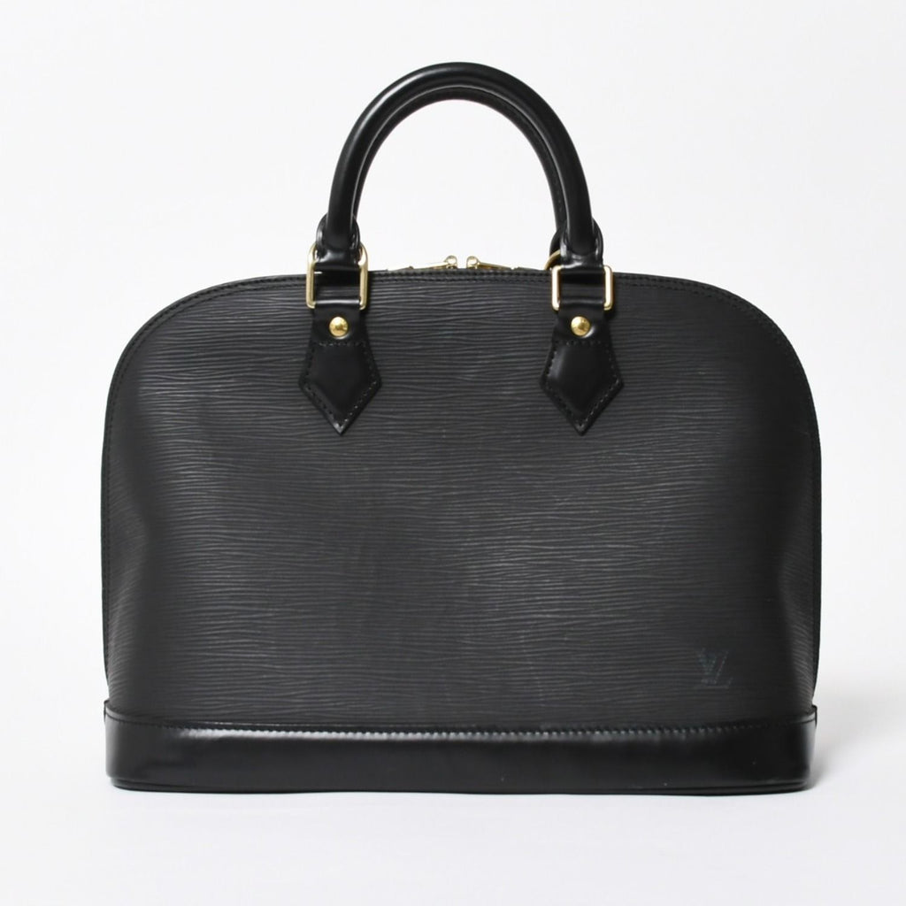Louis Vuitton Alma PM Handbag Epi Leather Black Gold