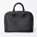 Louis Vuitton Alma PM Handbag Epi Leather Black Gold