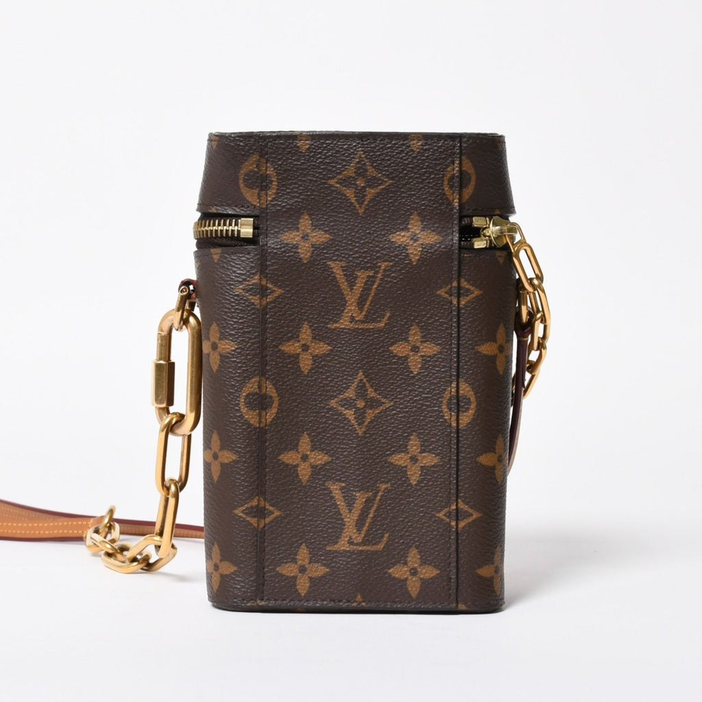 Louis Vuitton Monogram Phone Box Mini Shoulder Bag Brown Gold — view 3