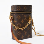 Louis Vuitton Monogram Phone Box Mini Shoulder Bag Brown Gold — view 4