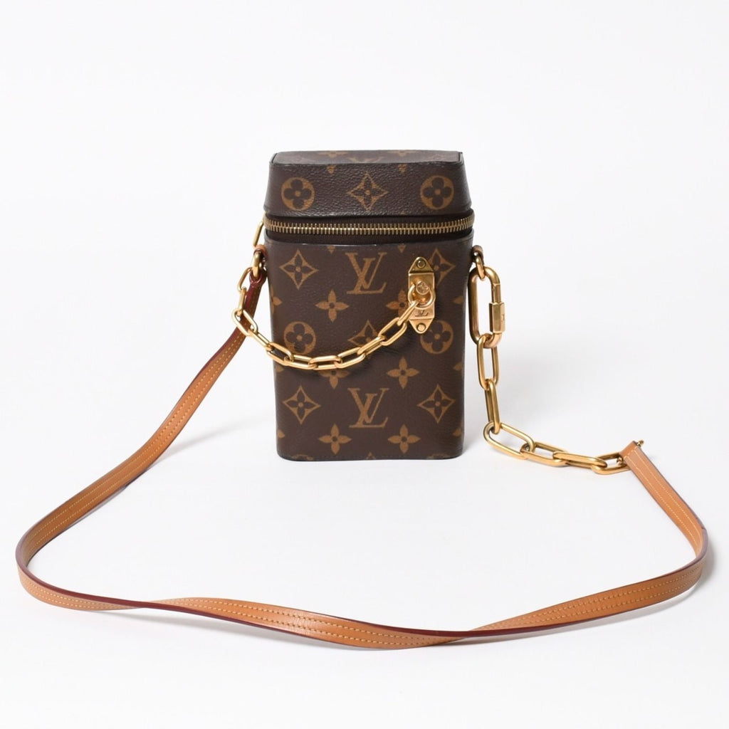 Louis Vuitton Monogram Phone Box Mini Shoulder Bag Brown Gold