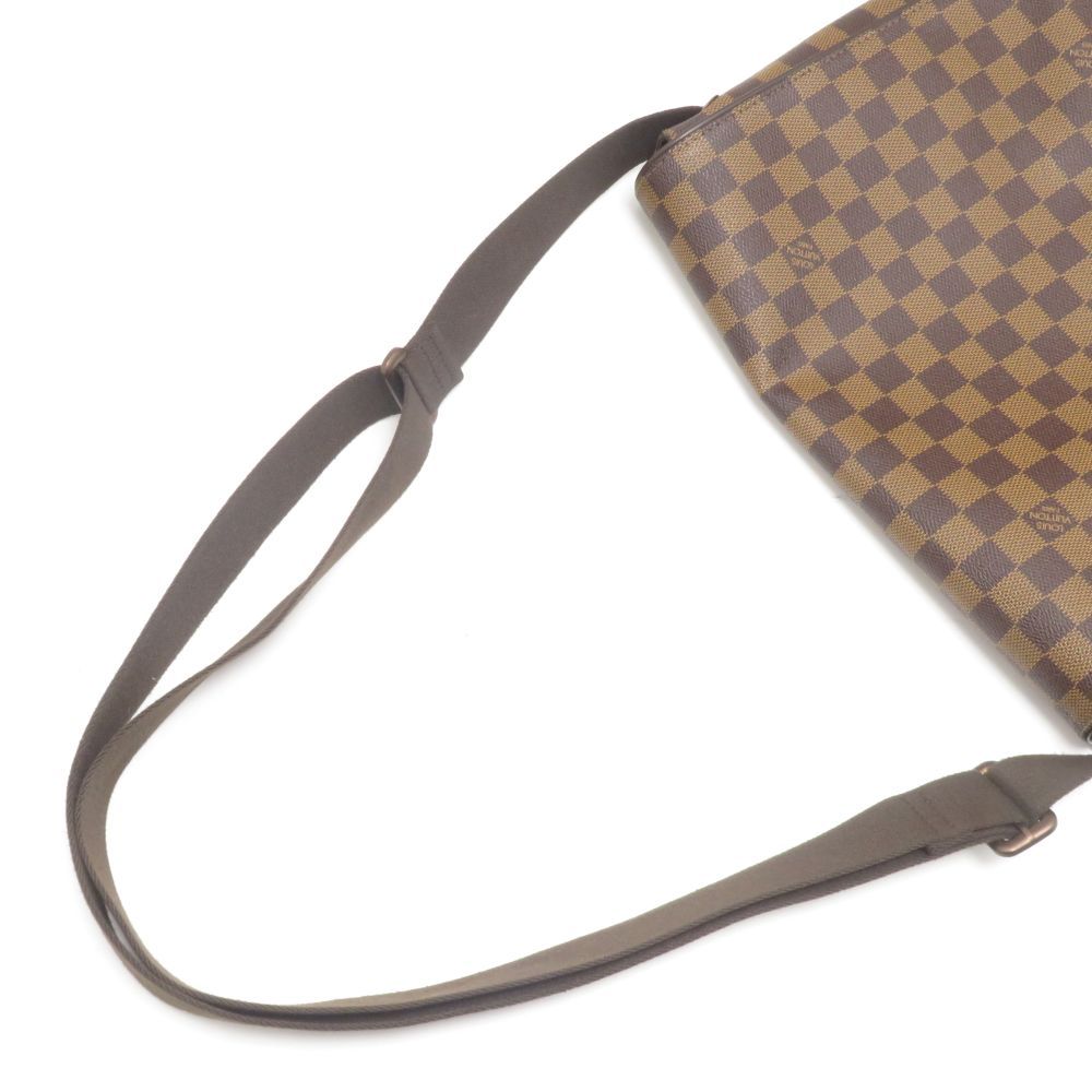 Louis Vuitton Brooklyn MM Damier Shoulder Bag Canvas Brown — view 6