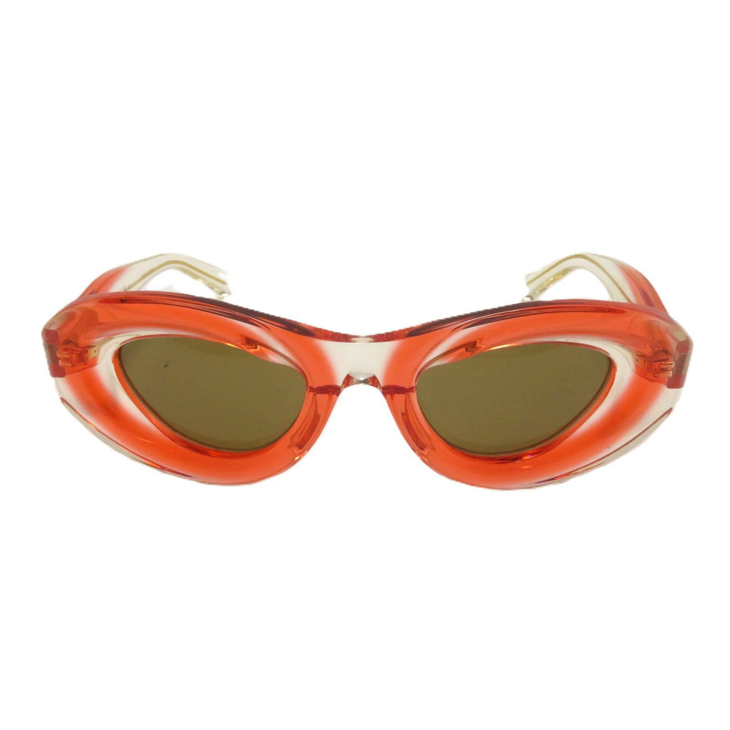 Bottega Veneta Sunglasses Brown Lens Red Clear Acetate Eyewear