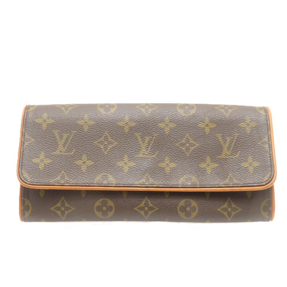 Louis Vuitton Pochette Twin GM Monogram Waist Bag Brown