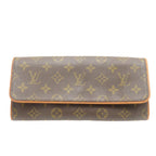 Louis Vuitton Pochette Twin GM Monogram Waist Bag Brown