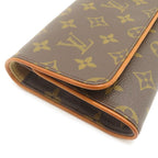 Louis Vuitton Pochette Twin GM Monogram Waist Bag Brown — view 4