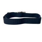 Prada Belt 36 Navy Silver Leather — view 2