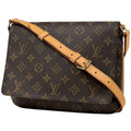 Louis Vuitton Musette Tango Shoulder Bag Short Monogram Brown